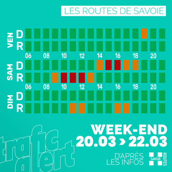 Les routes de Savoie ce week-end