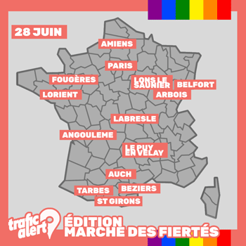 Samedi les marches des Fiertés (Gay Pride)